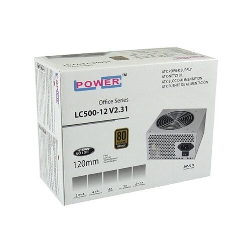 LC Power lc Јedinica za napaјanje, LC500-12 V2.31, 80 plus bronza, aktivni pfc, 1kPCIe, siva Cene