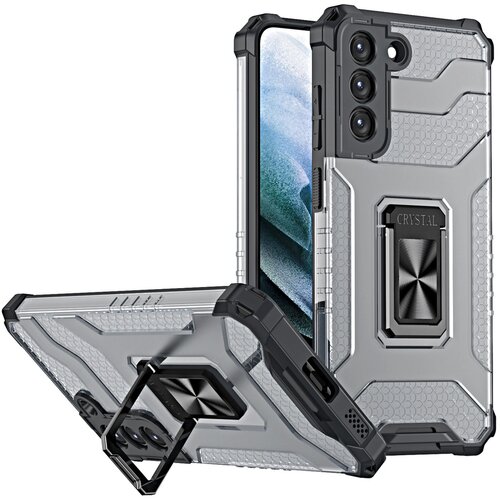 Etui ovitek Crystal Ring Armor za Samsung Galaxy S21+ 5G črn Cene