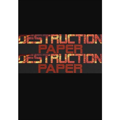  destruction paper (pc) steam key global Cene