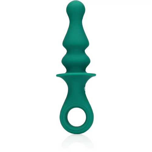 Shots Loveline - punjivi analni vibrator s kuglicama (zeleni)