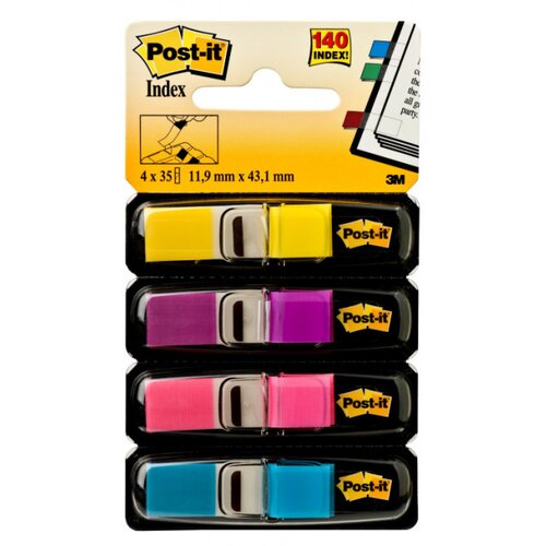 3m Post-it index 683-4AB Fluo, 35 listića x 4 boje ( 06PMP11 ) Cene