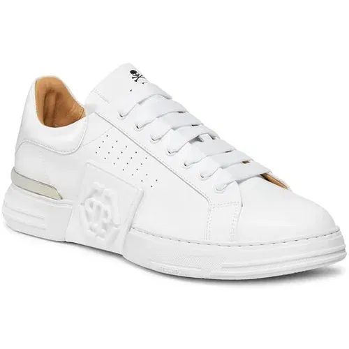 Philipp Plein Superge Lo-Top Sneakers FACS USC0474 PLE025N Bela