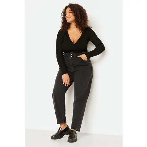 Trendyol Curve Plus Size Jeans - Black - Mom