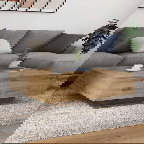  Stol za kavu Umjetni hrast Konstruirano drvo 100 x 100 x 31 cm Cijene