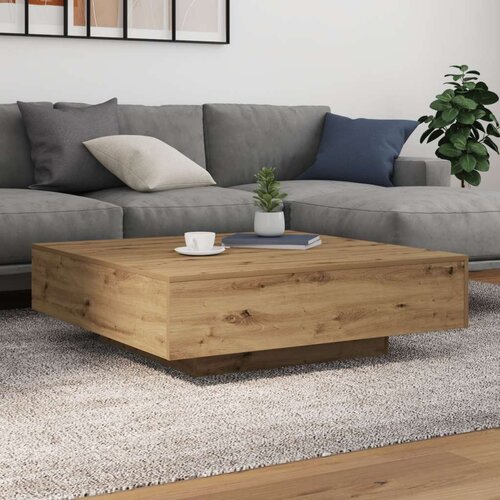  Stol za kavu Umjetni hrast Konstruirano drvo 100 x 100 x 31 cm Slike