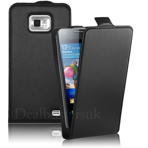  Preklopni etui / ovitek / zaščita Flexi za Samsung Galaxy S II i9100 - črni Cene