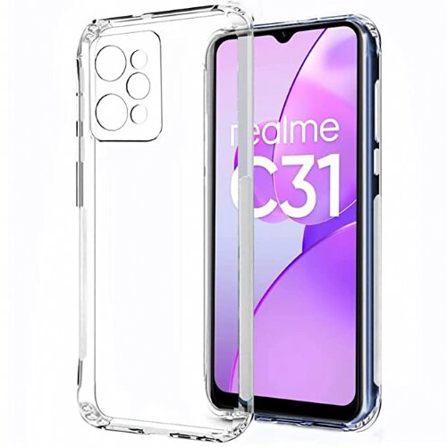 Onasi silikonski ovitek ANTISHOCK za Realme C31 - prozoren Cene