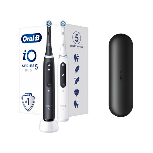 Oral-b Dvojno pakiranje Električna Zobna &amp;Scaron;četka Oral B iO5 Bela in črna Slike