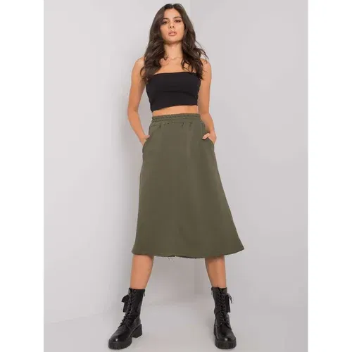 Fashion Hunters Rushmoor khaki sweatshirt skirt