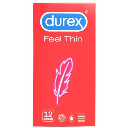 Durex feel thin kondomi 12 komada Slike