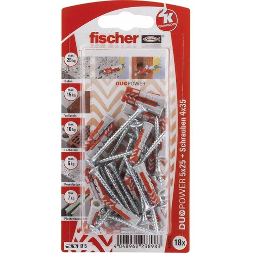 Fischer DUOPOWER set tipli 25 mm 535213 1 Set