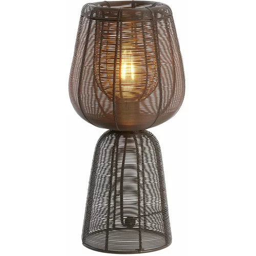 Light & Living Tamno smeđa stolna lampa (visina 42 cm) Aboso –