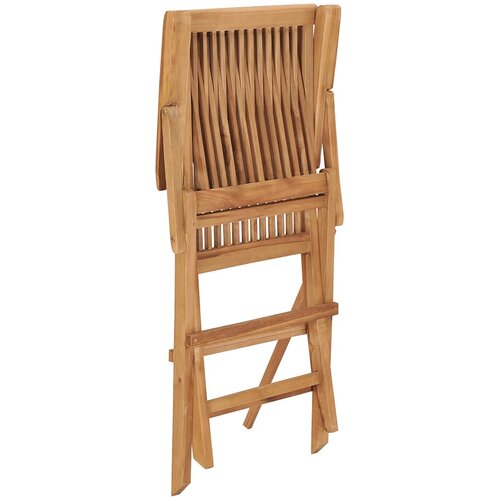  Sklopive vrtne stolice 4 kom od masivne tikovine Slike
