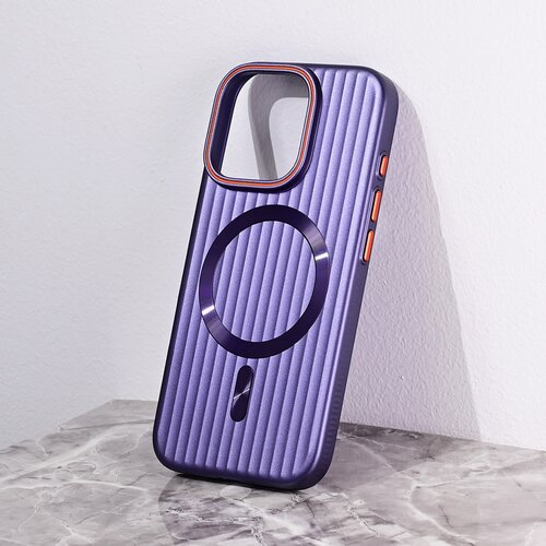 Torbica Magsafe Stripe za iPhone 16 Pro 6.3 ljubicasta Slike