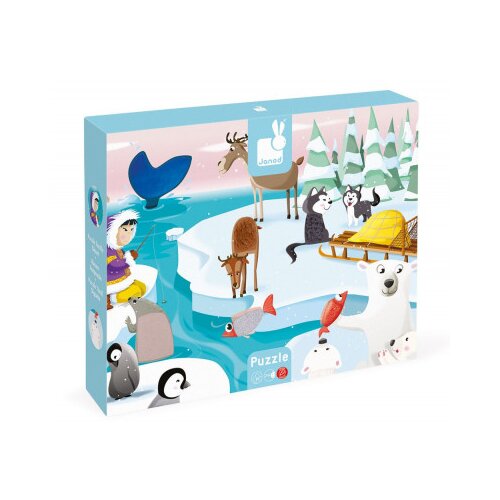 Janod Tactile Puzzle puzzle Life On The Ice 2 y+ 20 kom Cijene
