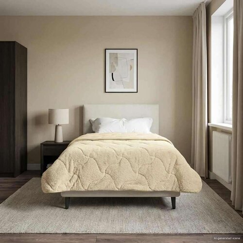  Ljetni pokrivač Krema 140 x 220 cm Mikrofibra i teddy flis - Krema 140 x 220 cm Cene