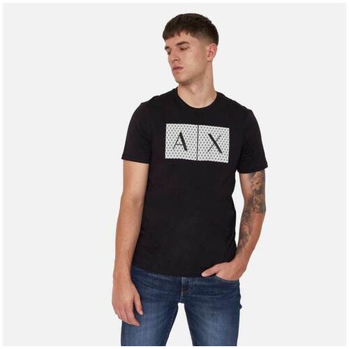Armani Exchange Majica &amp;#039;8NZTCK&amp;#039; crna / bijela Slike