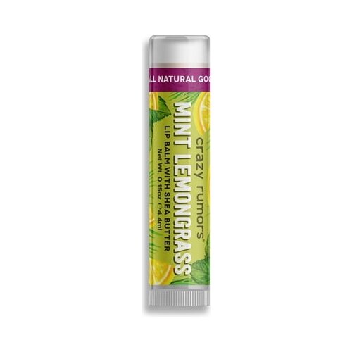 Crazy Rumors Balzam za ustnice s poprovo meto in limonino travo - 4,25 g Slike