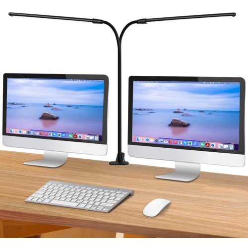  Lampa za dva monitora sa stipaljkom crna Cene
