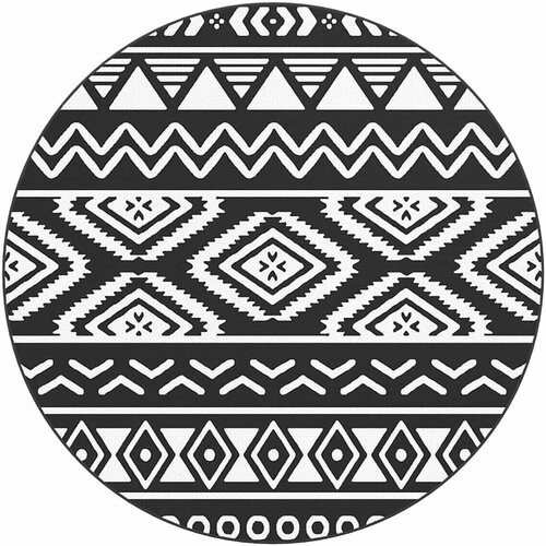 Maison Chic Zunanja Preproga, Rug črna Ø200 cm PP, (22122540) Cene