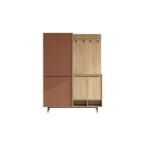Hanah home OS1-SK oaktile red hall stand Slike