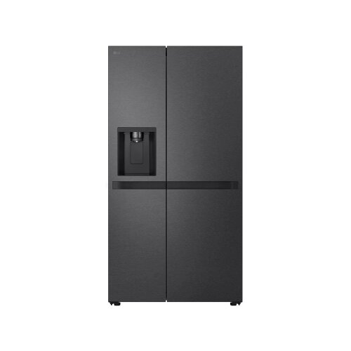 LG Kapacitet 638L | Side-by-Side frižider | LinearCooling&trade; | Potpuno ravna vrata | Veliki kapacitet | Smart Inverter Kompresorom, E kasa, 913 x 1 790 x 735, Crni Cene