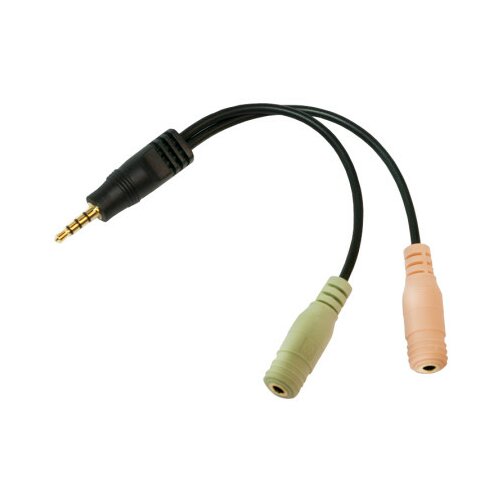 Logilink audio adapter 4-pin muški 3.5 mm stereo na 2x 3.5mm ženski ( 2750 ) Cene