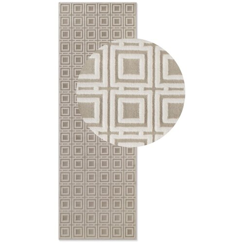 Elle Decoration Kremno bel tekač 80x240 cm Perles Howlite &amp;ndash; Slike