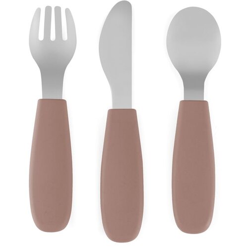Petite&Mars Take&Match Stainless Steel Cutlery Set pribor za djecu Velvet Latte 12m+ 3 kom Cijene