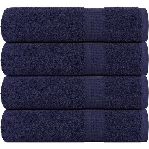 Furnova Kopalne brisače 4 kos modra 100x150 cm 360 g/m² 100% bombaž, (21916646) Cene