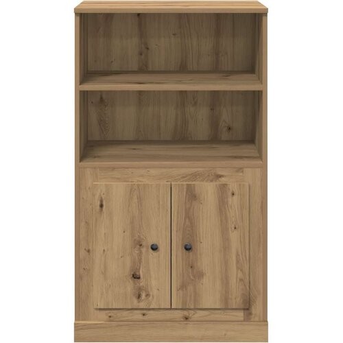  Visoka komoda boja hrasta 60x35,5x103,5 cm konstruirano drvo Slike