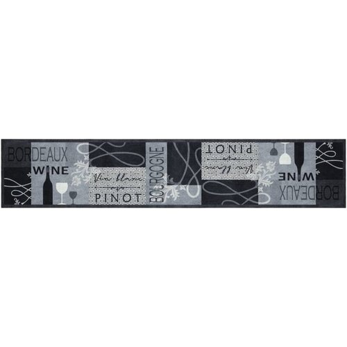 Maison Chic Kuhinjska Preproga, Rug pralna vino siva 60x300 cm žamet, (22122270) Cene