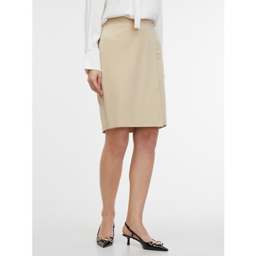 Orsay Beige Ladies Pencil Skirt - Women Cene