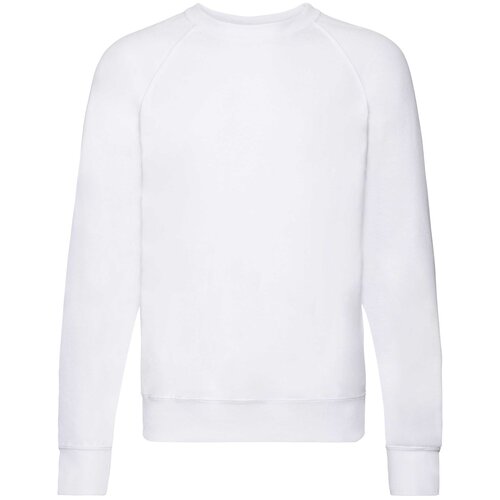 Fruit Of The Loom Biała bluza męska Lightweight Raglan Sweat Cene