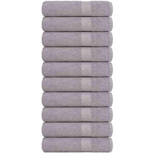 vidaXL Kopalne brisače 10 kos siva 100x150 cm 360 g/m² 100% bombaž Cene