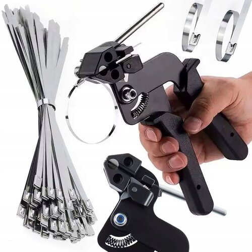 Rosfix Set Fixtool Clampset 12 &ndash; Kle&scaron;če Za Stiskanje Z Rezalnikom V 100 Nerjavečih Jeklenih Jemkih Do 12 Mm | Za Delavnico V Montaži, (5000243738) Cene