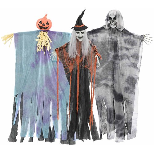 Halloween Ob Hanging Ghost 3 pcs &Scaron;areni 61 x 97 cm Poliester Cijene