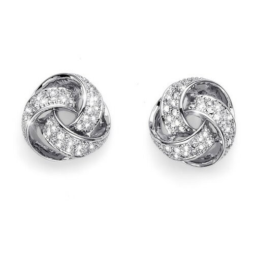  Ženske oliver weber knot crystal mindjuše sa swarovski belim kristalom ( 22446 ) Cene