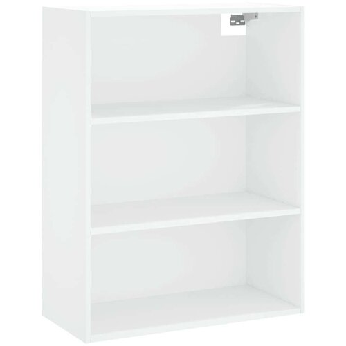 VidaXL Visoka omara bela 69,5x34x180 cm inženirski les Slike