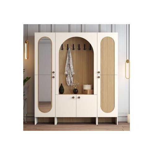 Hanah home vi&amp;scaron;enamenski ormar palermo klm cream hrast Slike