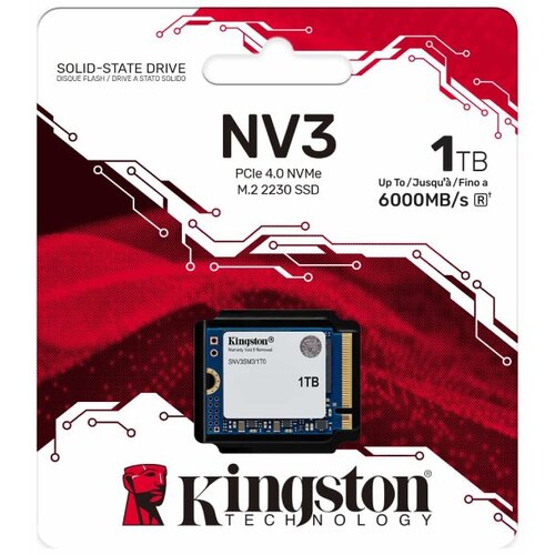 Kingston M.2 nvme 1TB, 2230, pcie gen 4x4, NV3 ( SNV3SM3/1T0 ) Slike