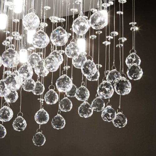 Ideal lux-led kristalno stropno svetlo moonlight 8xG9/3W/230V prečnik 40 cm zlatno Slike