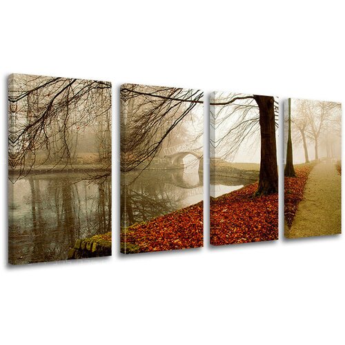  Slike na platnu 4-delne drevesa ST031E41 (moderne slike na) Slike