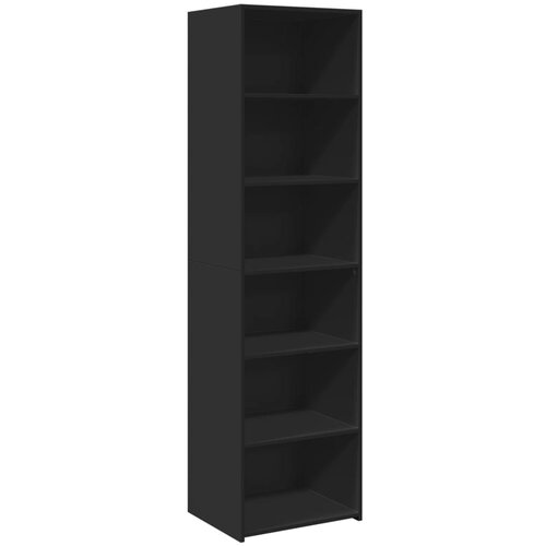 Maison Chic Visoka omara - Komoda - Predalnik črna 50x41x185 cm inženirski les, (21721795) Slike