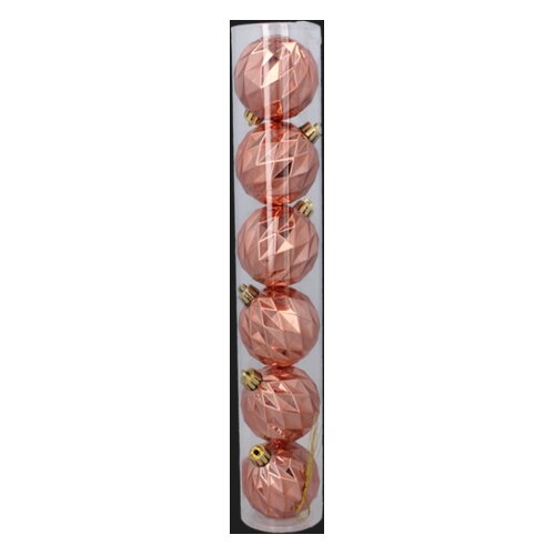 Molarem Home Set od 6 kuglica za božićno drvce &amp;ndash; 6 cm, roza Slike
