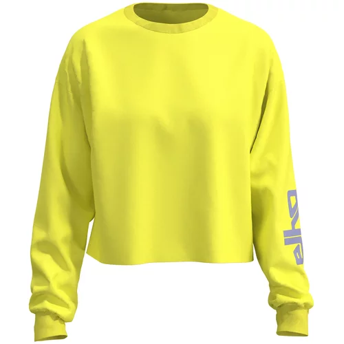 ELHO Sweater majica 'Wien' neonsko žuta / lavanda