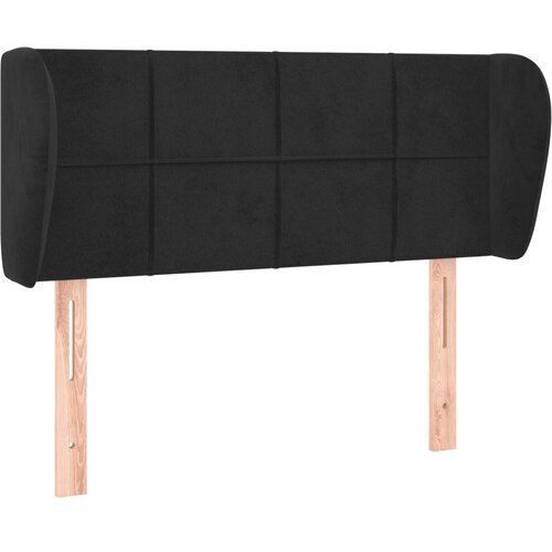  Uzglavlje s u&amp;scaron;ima crno 93x23x78/88 cm bar&amp;scaron;unasto Slike