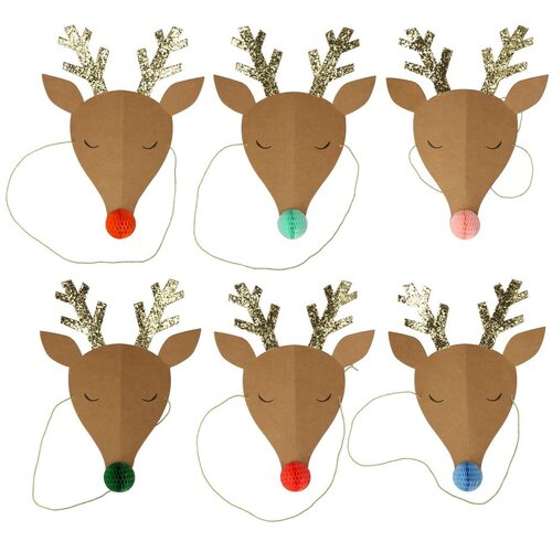 Meri Meri Party klobučki v kompletu 6 ks Reindeer - Cene