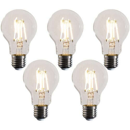 LUEDD Set van 5 E27 dimbare LED lampen A60 helder 4.5W 500 lm 2700K Cene