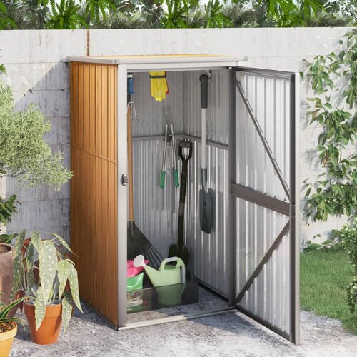 Furnova Vrtna lopa za orodje rjava 88x89x161 cm pocinkano jeklo, (21912644) Slike